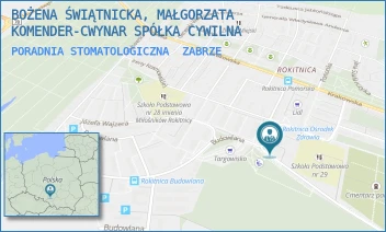 PORADNIA STOMATOLOGICZNA - BOŻENA ŚWIĄTNICKA, MAŁGORZATA KOMENDER-CWYNAR SPÓŁKA CYWILNA - UL. BUDOWLANA 28,  ZABRZE