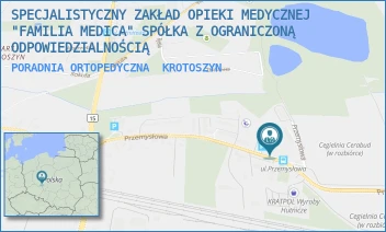 PORADNIA ORTOPEDYCZNA - SPECJALISTYCZNY ZAKŁAD OPIEKI MEDYCZNEJ "FAMILIA MEDICA" SPÓŁKA Z OGRANICZONĄ ODPOWIEDZIALNOŚCIĄ - PRZEMYSŁOWA 19,  KROTOSZYN