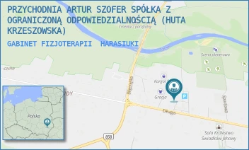 GABINET FIZJOTERAPII - PRZYCHODNIA ARTUR SZOFER SPÓŁKA Z OGRANICZONĄ ODPOWIEDZIALNOŚCIĄ (HUTA KRZESZOWSKA) - UL. DŁUGA 13,  HARASIUKI