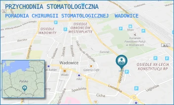 PORADNIA CHIRURGII STOMATOLOGICZNEJ - PRZYCHODNIA STOMATOLOGICZNA - UL. SIENKIEWICZA 18,  WADOWICE
