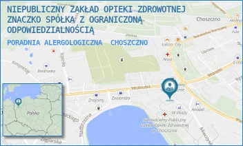 PORADNIA ALERGOLOGICZNA - NIEPUBLICZNY ZAKŁAD OPIEKI ZDROWOTNEJ ZNACZKO SPÓŁKA Z OGRANICZONĄ ODPOWIEDZIALNOŚCIĄ - NIEDZIAŁKOWSKIEGO 2B/4,  CHOSZCZNO