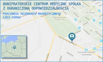 PRACOWNIA REZONANSU MAGNETYCZNEGO - BONIFRATERSKIE CENTRUM MEDYCZNE SPÓŁKA Z OGRANICZONĄ ODPOWIEDZIALNOŚCIĄ - UL. KOSYNIERÓW GDYŃSKICH 61,  ŁÓDŹ-GÓRNA
