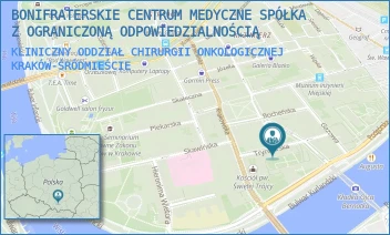KLINICZNY ODDZIAŁ CHIRURGII ONKOLOGICZNEJ - BONIFRATERSKIE CENTRUM MEDYCZNE SPÓŁKA Z OGRANICZONĄ ODPOWIEDZIALNOŚCIĄ - UL. TRYNITARSKA 11,  KRAKÓW-ŚRÓDMIEŚCIE