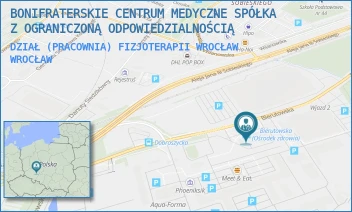 DZIAŁ (PRACOWNIA) FIZJOTERAPII WROCŁAW - BONIFRATERSKIE CENTRUM MEDYCZNE SPÓŁKA Z OGRANICZONĄ ODPOWIEDZIALNOŚCIĄ - UL. BIERUTOWSKA 63,  WROCŁAW