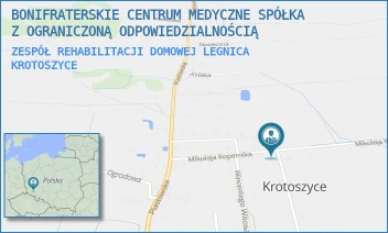 ZESPÓŁ REHABILITACJI DOMOWEJ LEGNICA - BONIFRATERSKIE CENTRUM MEDYCZNE SPÓŁKA Z OGRANICZONĄ ODPOWIEDZIALNOŚCIĄ - UL. MIKOŁAJA KOPERNIKA 9/3,  KROTOSZYCE