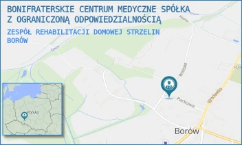 ZESPÓŁ REHABILITACJI DOMOWEJ STRZELIN - BONIFRATERSKIE CENTRUM MEDYCZNE SPÓŁKA Z OGRANICZONĄ ODPOWIEDZIALNOŚCIĄ - UL. PARKOWA 4,  BORÓW