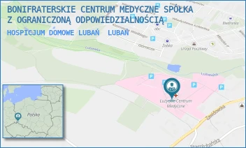 HOSPICJUM DOMOWE LUBAŃ - BONIFRATERSKIE CENTRUM MEDYCZNE SPÓŁKA Z OGRANICZONĄ ODPOWIEDZIALNOŚCIĄ - UL. ZAWIDOWSKA 4,  LUBAŃ