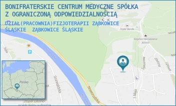 DZIAŁ(PRACOWNIA)FIZJOTERAPII ZĄBKOWICE ŚLĄSKIE - BONIFRATERSKIE CENTRUM MEDYCZNE SPÓŁKA Z OGRANICZONĄ ODPOWIEDZIALNOŚCIĄ - UL. 1 MAJA 9,  ZĄBKOWICE ŚLĄSKIE