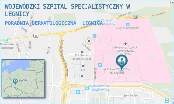 PORADNIA DERMATOLOGICZNA - WOJEWÓDZKI SZPITAL SPECJALISTYCZNY W LEGNICY - IWASZKIEWICZA 5,  LEGNICA