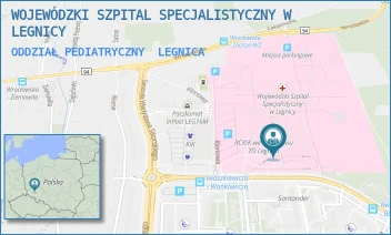 ODDZIAŁ PEDIATRYCZNY - WOJEWÓDZKI SZPITAL SPECJALISTYCZNY W LEGNICY - UL. JAROSŁAWA IWASZKIEWICZA 5,  LEGNICA