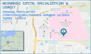 PORADNIA PROFILAKTYKI STOMATOLOGICZNEJ/PORADNIA DOMOWEGO LECZENIA TLENEM - WOJEWÓDZKI SZPITAL SPECJALISTYCZNY W LEGNICY - UL. JAROSŁAWA IWASZKIEWICZA 5,  LEGNICA