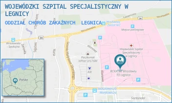 ODDZIAŁ CHORÓB ZAKAŹNYCH - WOJEWÓDZKI SZPITAL SPECJALISTYCZNY W LEGNICY - UL. JAROSŁAWA IWASZKIEWICZA 5,  LEGNICA