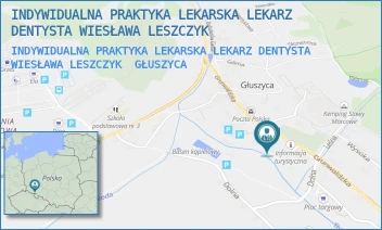 INDYWIDUALNA PRAKTYKA LEKARSKA LEKARZ DENTYSTA WIESŁAWA LESZCZYK - INDYWIDUALNA PRAKTYKA LEKARSKA LEKARZ DENTYSTA WIESŁAWA LESZCZYK - UL. GRUNWALDZKA 22A,  GŁUSZYCA
