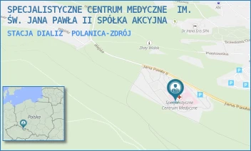 STACJA DIALIZ - SPECJALISTYCZNE CENTRUM MEDYCZNE  IM. ŚW. JANA PAWŁA II SPÓŁKA AKCYJNA - UL. JANA PAWŁA II 2,  POLANICA-ZDRÓJ
