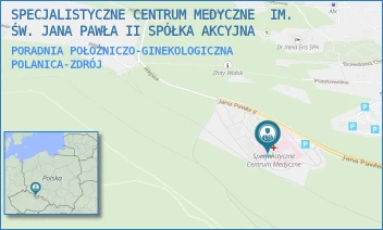 PORADNIA POŁOŻNICZO-GINEKOLOGICZNA - SPECJALISTYCZNE CENTRUM MEDYCZNE  IM. ŚW. JANA PAWŁA II SPÓŁKA AKCYJNA - UL. JANA PAWŁA II 2,  POLANICA-ZDRÓJ
