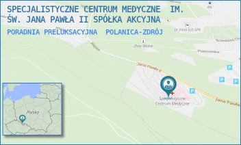 PORADNIA PRELUKSACYJNA - SPECJALISTYCZNE CENTRUM MEDYCZNE  IM. ŚW. JANA PAWŁA II SPÓŁKA AKCYJNA - UL. JANA PAWŁA II 2,  POLANICA-ZDRÓJ