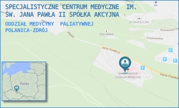 ODDZIAŁ MEDYCYNY  PALIATYWNEJ - SPECJALISTYCZNE CENTRUM MEDYCZNE  IM. ŚW. JANA PAWŁA II SPÓŁKA AKCYJNA - UL. JANA PAWŁA II 2,  POLANICA-ZDRÓJ