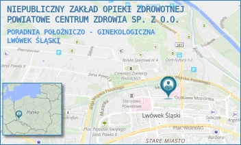 PORADNIA POŁOŻNICZO - GINEKOLOGICZNA - NIEPUBLICZNY ZAKŁAD OPIEKI ZDROWOTNEJ POWIATOWE CENTRUM ZDROWIA SP. Z O.O. - UL. GUSTAWA MORCINKA 7,  LWÓWEK ŚLĄSKI