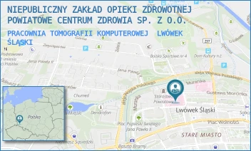 PRACOWNIA TOMOGRAFII KOMPUTEROWEJ - NIEPUBLICZNY ZAKŁAD OPIEKI ZDROWOTNEJ POWIATOWE CENTRUM ZDROWIA SP. Z O.O. - UL. KOŚCIELNA 21,  LWÓWEK ŚLĄSKI