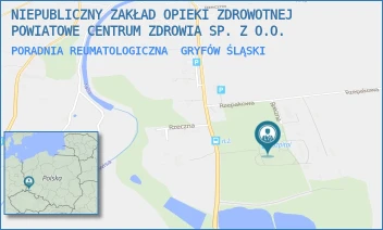 PORADNIA REUMATOLOGICZNA - NIEPUBLICZNY ZAKŁAD OPIEKI ZDROWOTNEJ POWIATOWE CENTRUM ZDROWIA SP. Z O.O. - UL. RZECZNA 25,  GRYFÓW ŚLĄSKI
