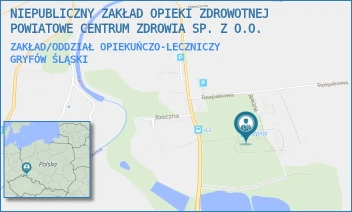 ZAKŁAD/ODDZIAŁ OPIEKUŃCZO-LECZNICZY - NIEPUBLICZNY ZAKŁAD OPIEKI ZDROWOTNEJ POWIATOWE CENTRUM ZDROWIA SP. Z O.O. - UL. RZECZNA 25,  GRYFÓW ŚLĄSKI