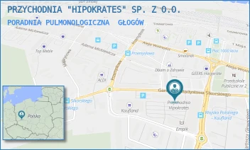 PORADNIA PULMONOLOGICZNA - PRZYCHODNIA "HIPOKRATES" SP. Z O.O. - UL. GENERAŁA WŁADYSŁAWA SIKORSKIEGO 19,  GŁOGÓW