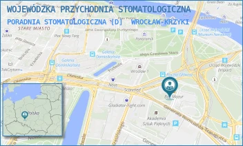 PORADNIA STOMATOLOGICZNA [D] - WOJEWÓDZKA PRZYCHODNIA STOMATOLOGICZNA - UL. DOBRZYŃSKA 21/23,  WROCŁAW-KRZYKI
