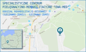 ODDZIAŁ REHABILITACJI DZIENNEJ (SZCZAWNO-ZDRÓJ) - SPECJALISTYCZNE CENTRUM PIELĘGNACYJNO-REHABILITACYJNE "EWA-MED" - UL. OKRĘŻNA 1,  SZCZAWNO-ZDRÓJ