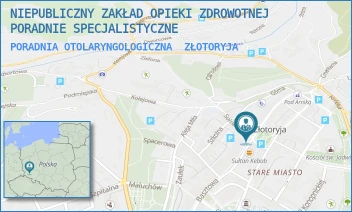 PORADNIA OTOLARYNGOLOGICZNA - NIEPUBLICZNY ZAKŁAD OPIEKI ZDROWOTNEJ PORADNIE SPECJALISTYCZNE - UL. SOLNA 17/1,  ZŁOTORYJA