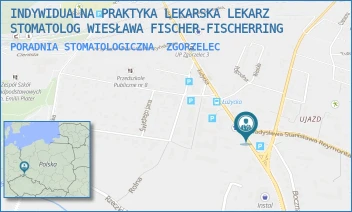 PORADNIA STOMATOLOGICZNA - INDYWIDUALNA PRAKTYKA LEKARSKA LEKARZ STOMATOLOG WIESŁAWA FISCHER-FISCHERRING - UL. WŁADYSŁAWA STANISŁAWA REYMONTA 1,  ZGORZELEC