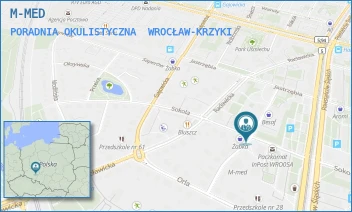PORADNIA OKULISTYCZNA - M-MED - UL. BOLESŁAWA ULANOWSKIEGO 18/20,  WROCŁAW-KRZYKI
