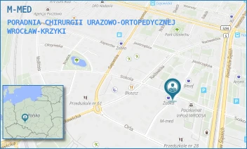 PORADNIA CHIRURGII URAZOWO-ORTOPEDYCZNEJ - M-MED - UL. BOLESŁAWA ULANOWSKIEGO 18/20,  WROCŁAW-KRZYKI