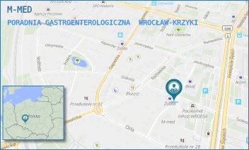 PORADNIA GASTROENTEROLOGICZNA - M-MED - UL. BOLESŁAWA ULANOWSKIEGO 18/20,  WROCŁAW-KRZYKI