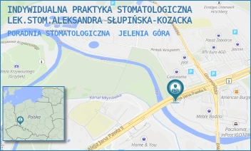 PORADNIA STOMATOLOGICZNA - INDYWIDUALNA PRAKTYKA STOMATOLOGICZNA LEK.STOM.ALEKSANDRA SŁUPIŃSKA-KOZACKA - AL. JANA PAWŁA II 25/9,  JELENIA GÓRA