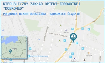 PORADNIA DIABETOLOGICZNA - NIEPUBLICZNY ZAKŁAD OPIEKI ZDROWOTNEJ  "DOBROMED" S.C.  JOANNA WOJTYLAK, PIOTR WOJTYLAK - UL. UL.WROCŁAWSKA 32,  ZĄBKOWICE ŚLĄSKIE