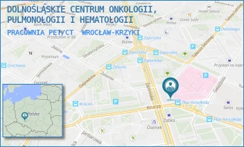PRACOWNIA PET/CT - DOLNOŚLĄSKIE CENTRUM ONKOLOGII, PULMONOLOGII I HEMATOLOGII - PL. LUDWIKA HIRSZFELDA 12,  WROCŁAW-KRZYKI