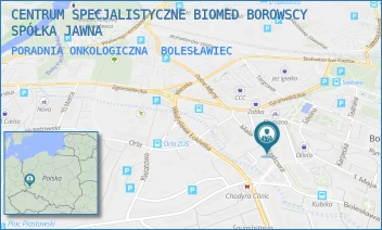 PORADNIA ONKOLOGICZNA - CENTRUM SPECJALISTYCZNE BIOMED BOROWSCY SPÓŁKA JAWNA - UL. PIASKOWA 15,  BOLESŁAWIEC