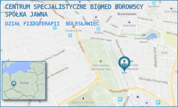 DZIAŁ FIZJOTERAPII - CENTRUM SPECJALISTYCZNE BIOMED BOROWSCY SPÓŁKA JAWNA - UL. KOMUNY PARYSKIEJ 14,  BOLESŁAWIEC