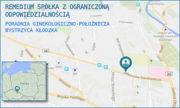 PORADNIA GINEKOLOGICZNO-POŁOŻNICZA - REMEDIUM SPÓŁKA Z OGRANICZONĄ ODPOWIEDZIALNOŚCIĄ - UL. HENRYKA SIENKIEWICZA 6B,  BYSTRZYCA KŁODZKA
