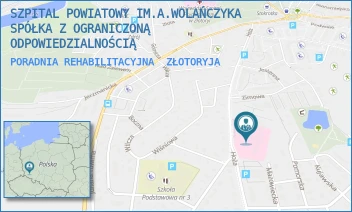 PORADNIA REHABILITACYJNA - SZPITAL POWIATOWY IM.A.WOLAŃCZYKA SPÓŁKA Z OGRANICZONĄ ODPOWIEDZIALNOŚCIĄ - UL. HOŻA 11,  ZŁOTORYJA