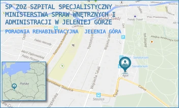 PORADNIA REHABILITACYJNA - SP ZOZ SZPITAL SPECJALISTYCZNY MINISTERSTWA SPRAW WNĘTRZNYCH I ADMINISTRACJI W JELENIEJ GÓRZE - CERVI 14,  JELENIA GÓRA