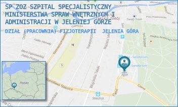 DZIAŁ (PRACOWNIA) FIZJOTERAPII - SP ZOZ SZPITAL SPECJALISTYCZNY MINISTERSTWA SPRAW WNĘTRZNYCH I ADMINISTRACJI W JELENIEJ GÓRZE - CERVI 14,  JELENIA GÓRA
