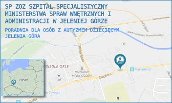 PORADNIA DLA OSÓB Z AUTYZMEM DZIECIĘCYM - SP ZOZ SZPITAL SPECJALISTYCZNY MINISTERSTWA SPRAW WNĘTRZNYCH I ADMINISTRACJI W JELENIEJ GÓRZE - UL. CIEPLICKA 69-71,  JELENIA GÓRA