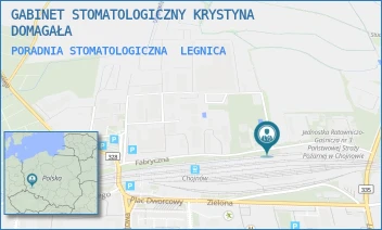 PORADNIA STOMATOLOGICZNA - GABINET STOMATOLOGICZNY KRYSTYNA DOMAGAŁA - UL. FABRYCZNA 17/3,  LEGNICA