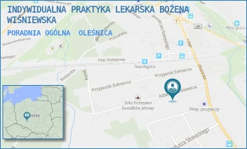 PORADNIA OGÓLNA - INDYWIDUALNA PRAKTYKA LEKARSKA BOŻENA WIŚNIEWSKA - UL. ADAMA MICKIEWICZA 3/107B,  OLEŚNICA
