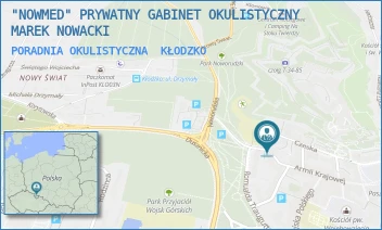 PORADNIA OKULISTYCZNA - "NOWMED" PRYWATNY GABINET OKULISTYCZNY MAREK NOWACKI - UL. CZESKA 37,  KŁODZKO