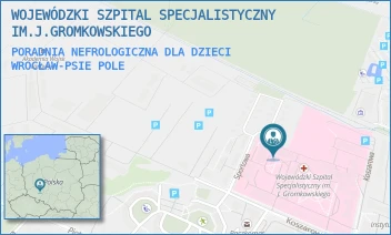 PORADNIA NEFROLOGICZNA DLA DZIECI - WOJEWÓDZKI SZPITAL SPECJALISTYCZNY IM.J.GROMKOWSKIEGO - UL. KOSZAROWA 5,  WROCŁAW-PSIE POLE
