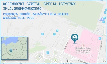 PORADNIA CHORÓB ZAKAŹNYCH DLA DZIECI - WOJEWÓDZKI SZPITAL SPECJALISTYCZNY IM.J.GROMKOWSKIEGO - UL. KOSZAROWA 5,  WROCŁAW-PSIE POLE