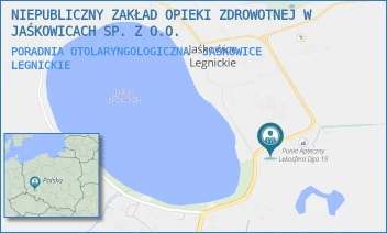 PORADNIA OTOLARYNGOLOGICZNA - NIEPUBLICZNY ZAKŁAD OPIEKI ZDROWOTNEJ W JAŚKOWICACH SP. Z O.O. - UL. JAŚKOWICE LEGNICKIE 37,  JAŚKOWICE LEGNICKIE
