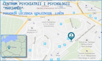 PORADNIA LECZENIA UZALEŻNIEŃ - CENTRUM PSYCHIATRII I PSYCHOLOGII "MARIAMED" - WYSZYŃSKIEGO 6,  LUBIN